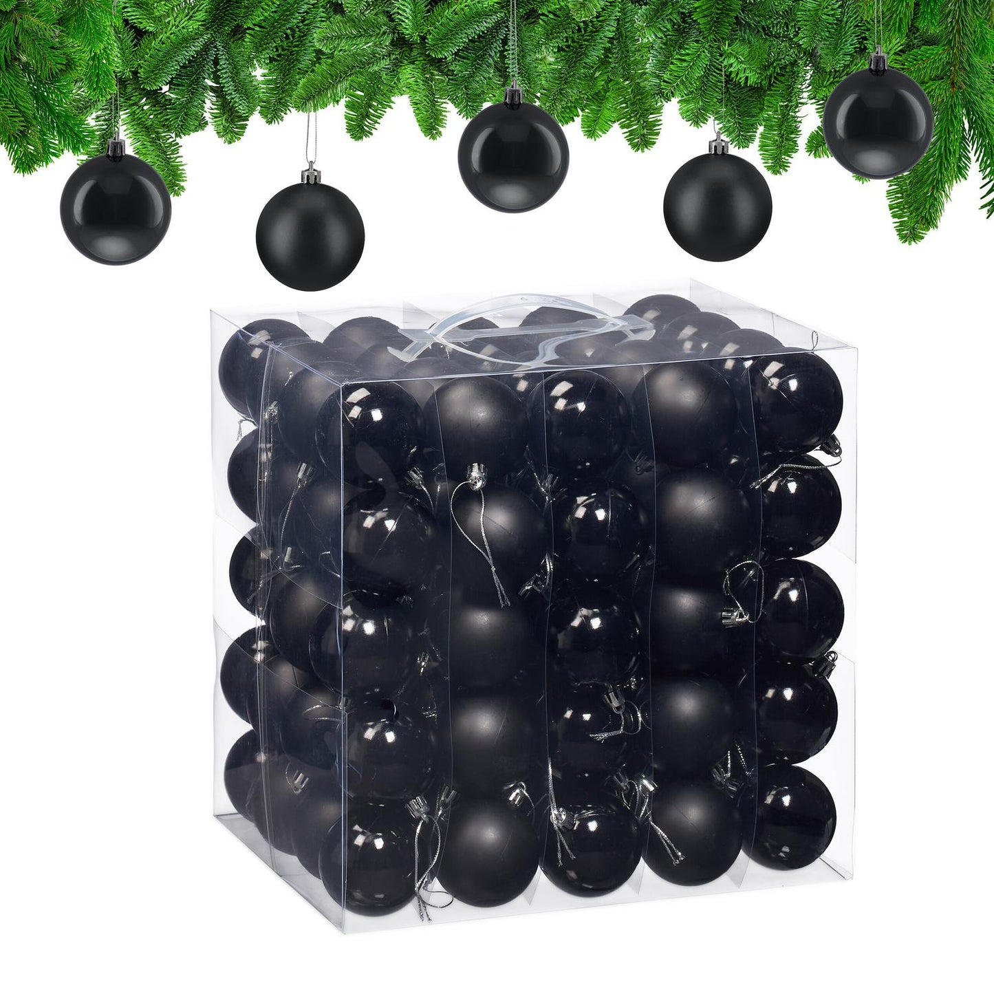 Christmas Tree Baubles Set, 100 Shiny Ornaments