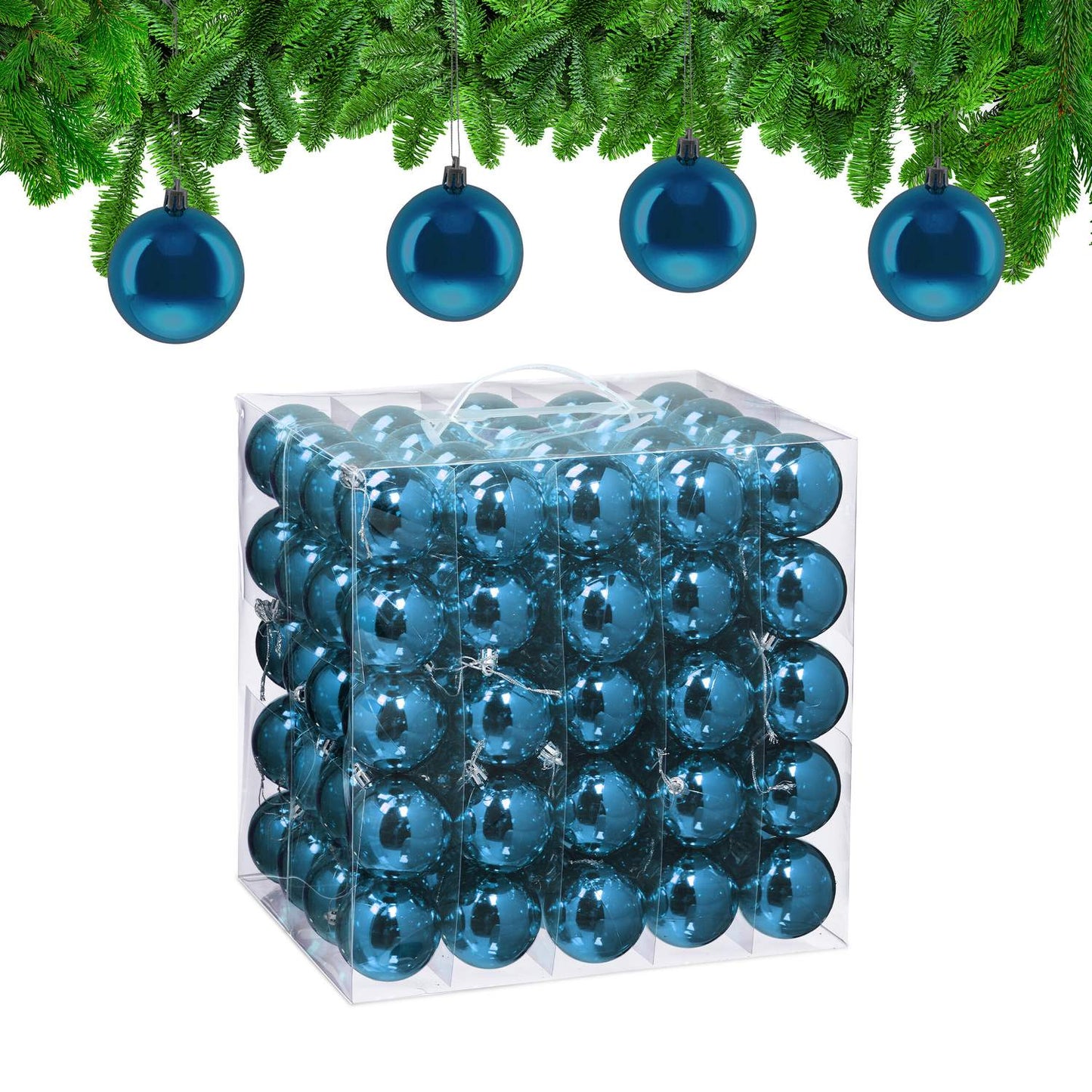 Christmas Tree Baubles Set – 100 Shiny Ornaments