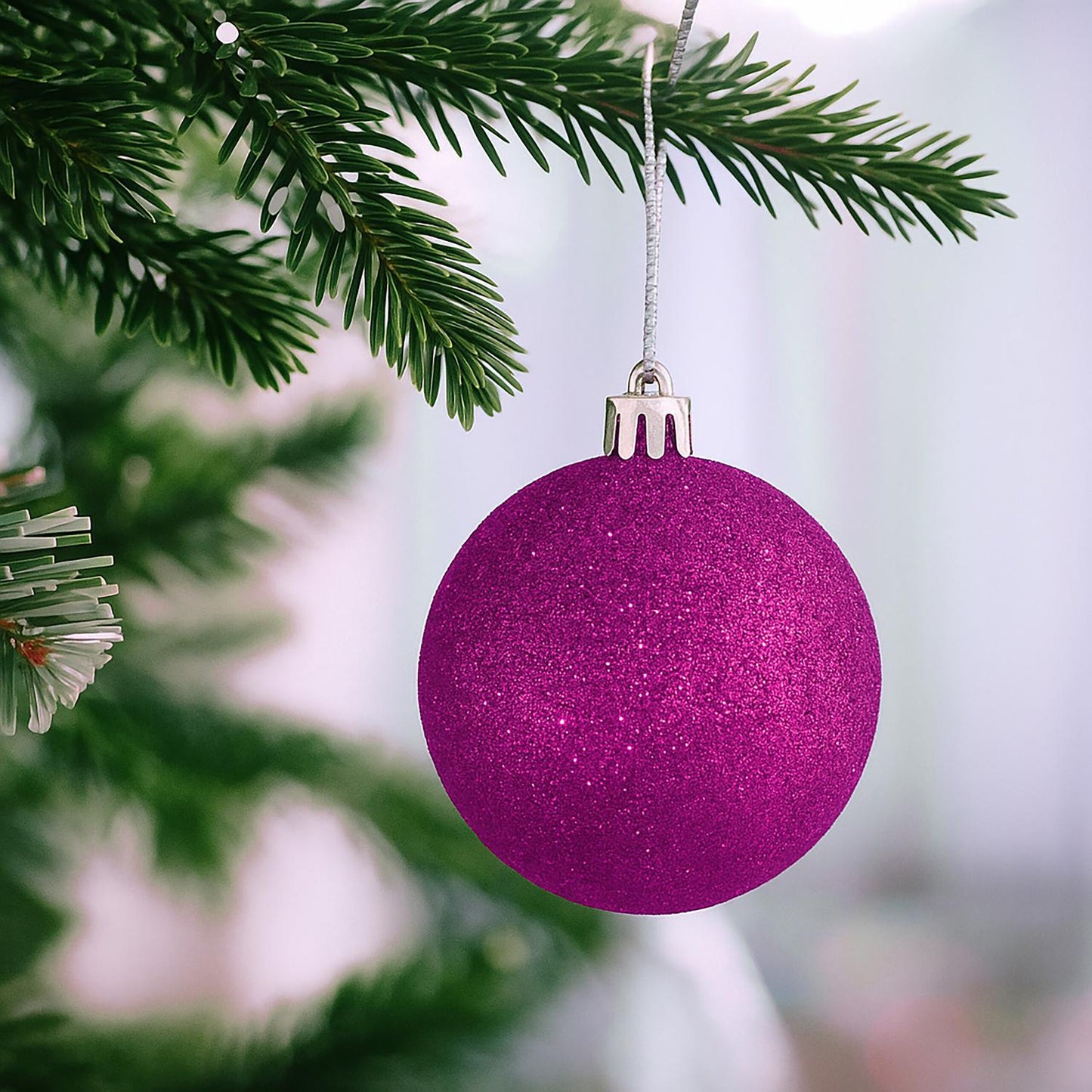 Christmas Tree Baubles Set, 30 Decorative Plastic Ornaments