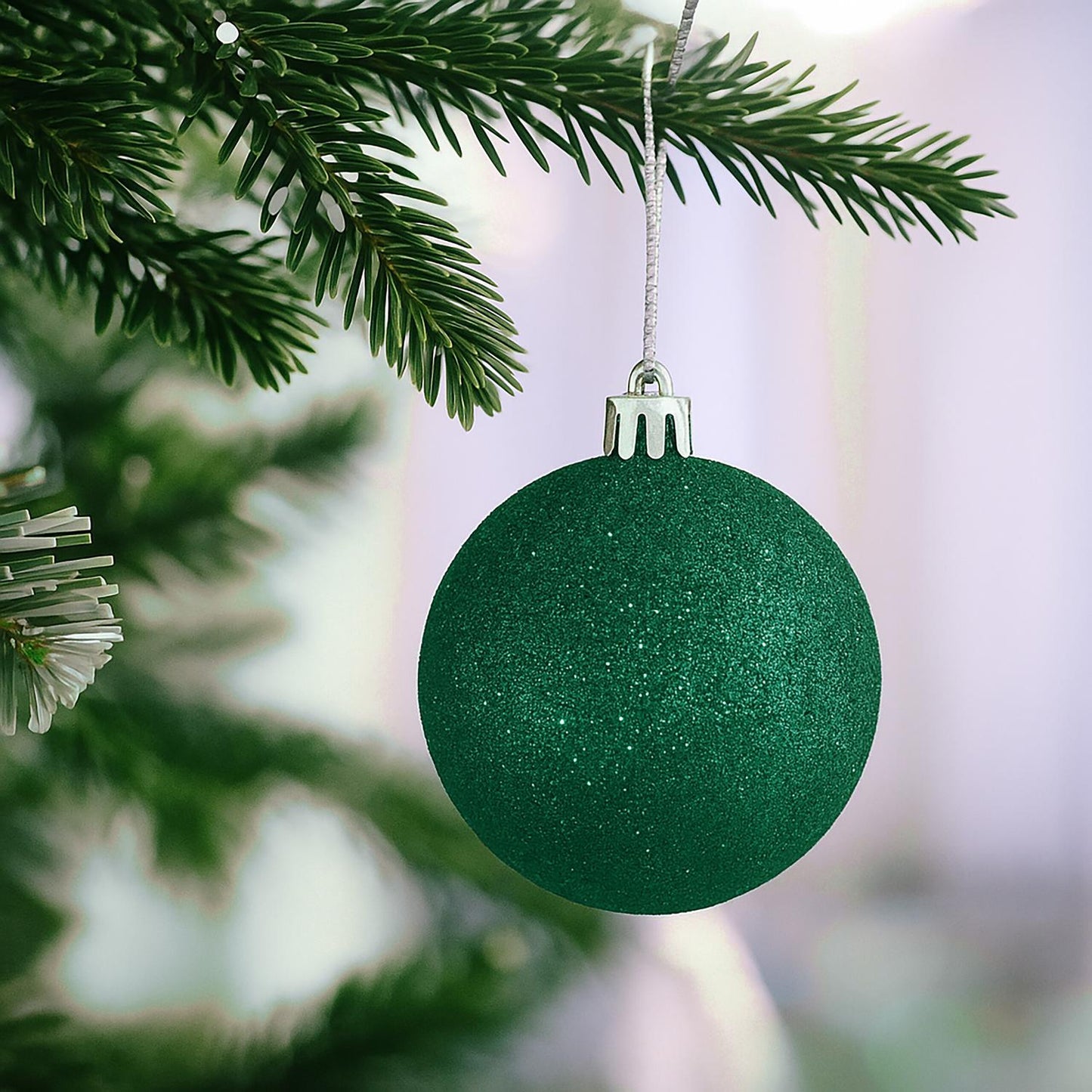 Christmas Tree Baubles Set, 30 Plastic Decorations
