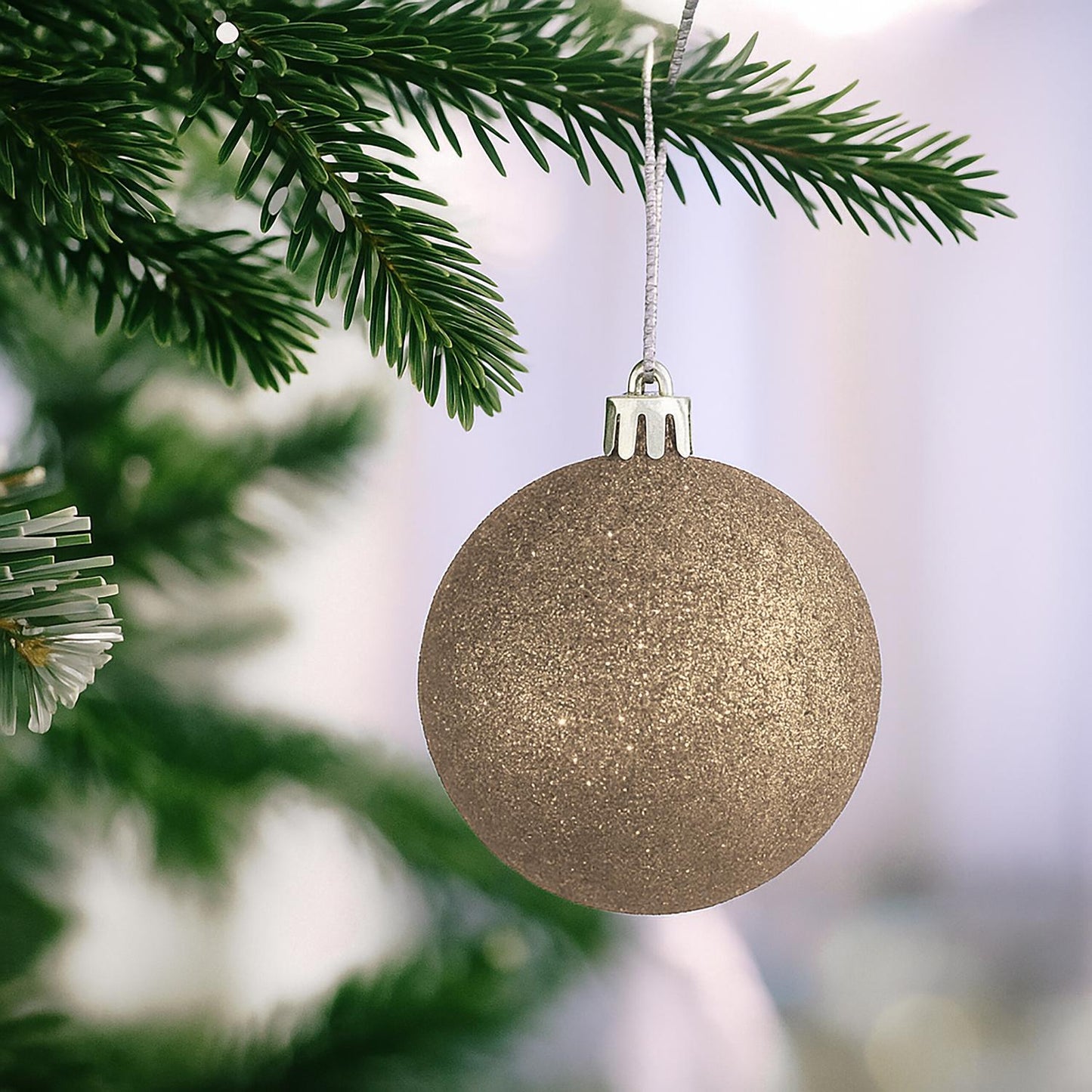 Christmas Tree Baubles Set, 30 Plastic Ornaments