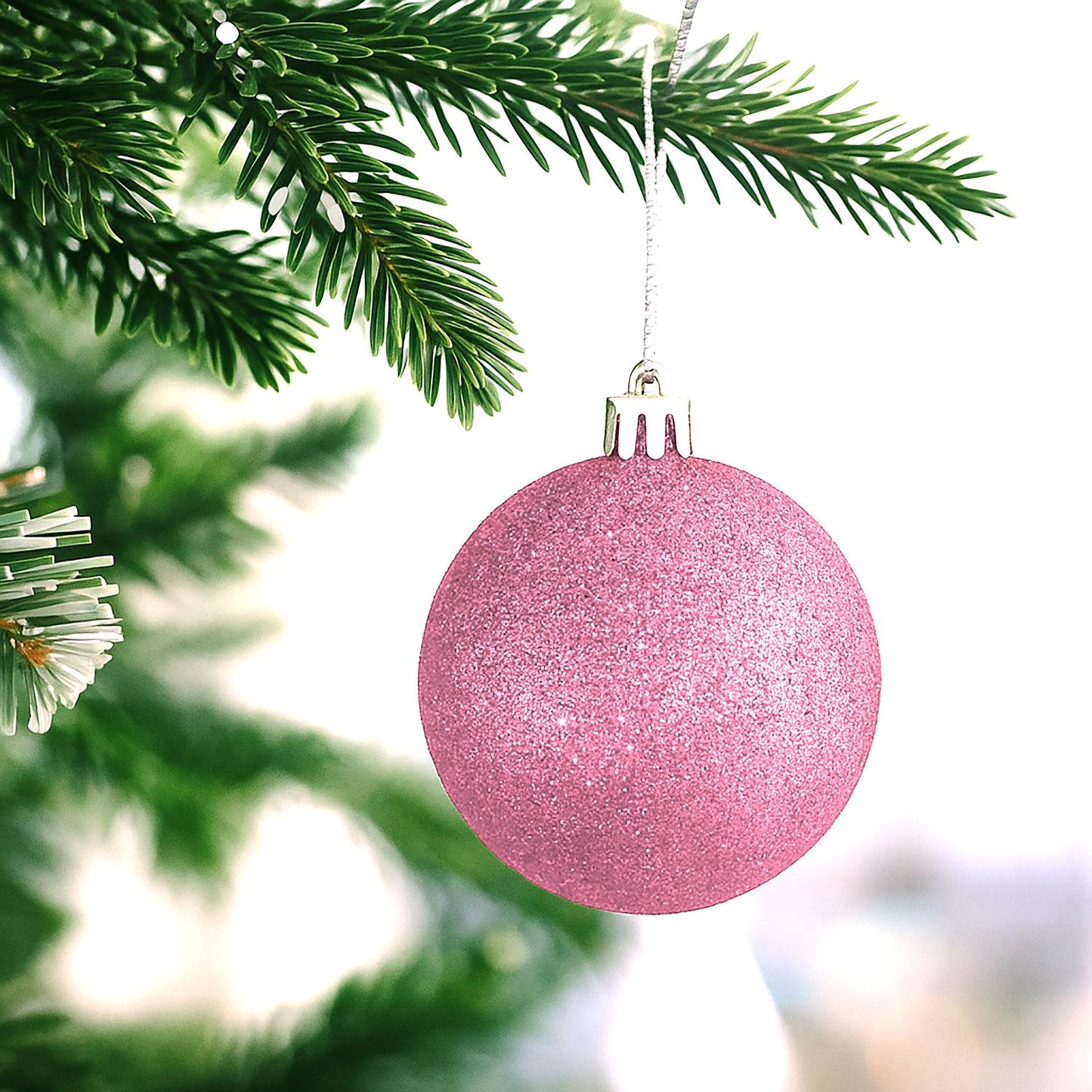 Christmas Tree Baubles Set, 30 Plastic Ornaments