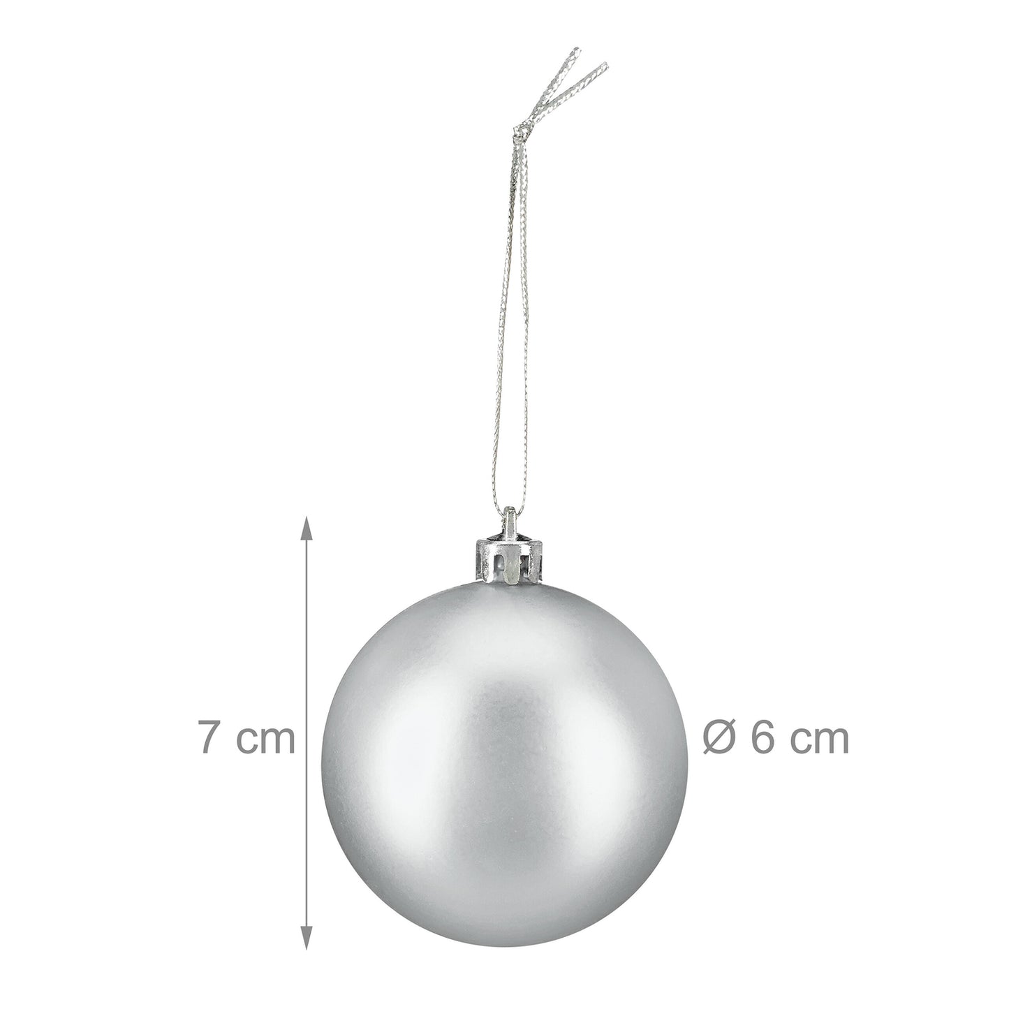 Christmas Tree Baubles Set, 3 Designs, 100 Pieces