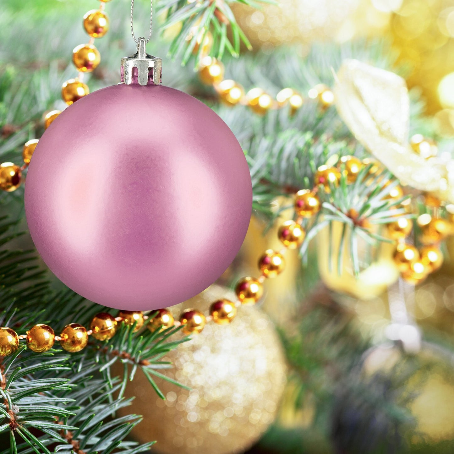 Christmas Tree Baubles Set, 3 Designs, Matte & Glossy