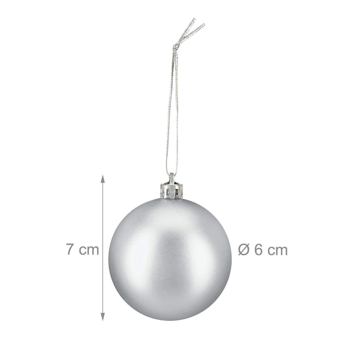 Christmas Tree Baubles Set, 3 Designs, Matte & Glossy