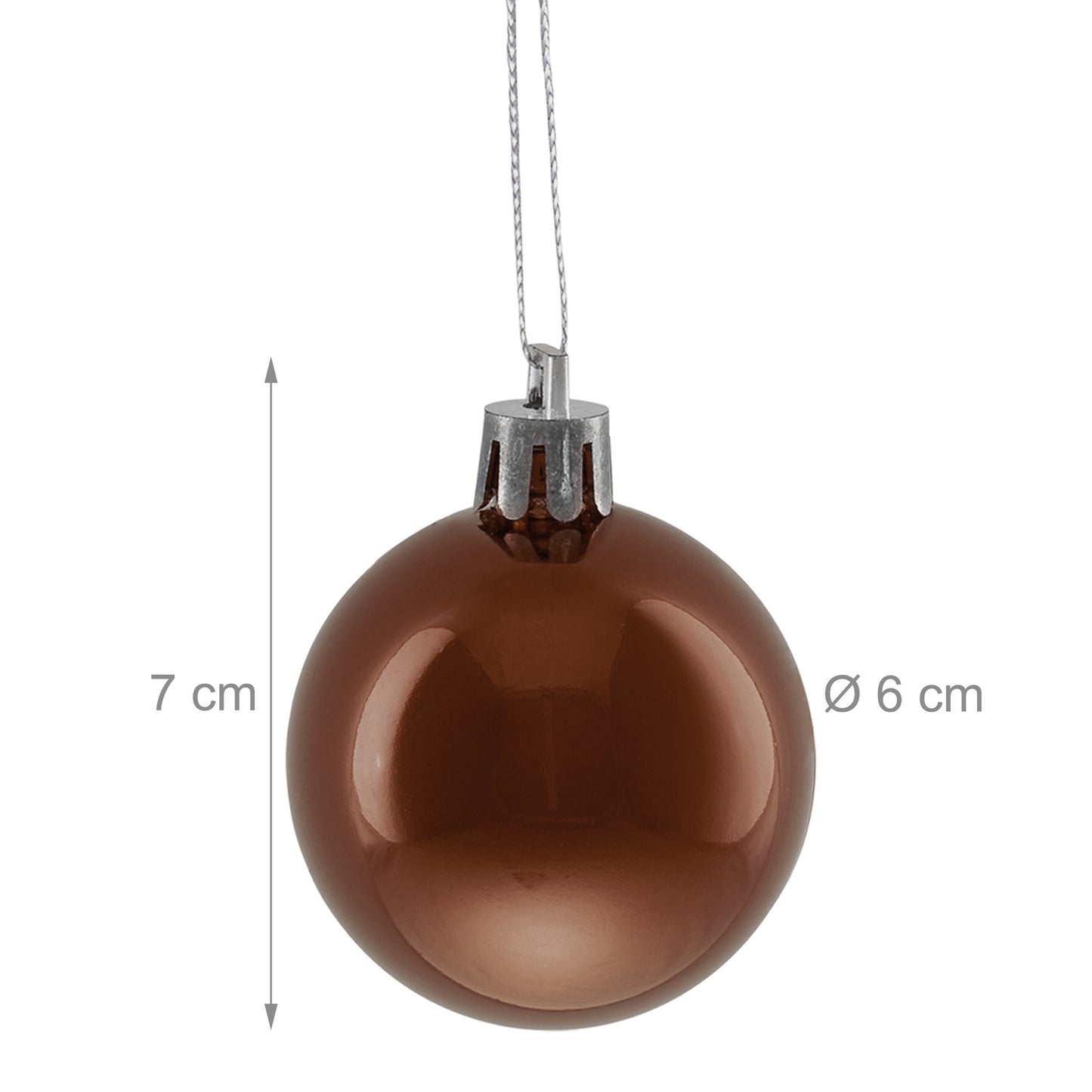Christmas Tree Baubles Set, 50 Shiny Ornaments