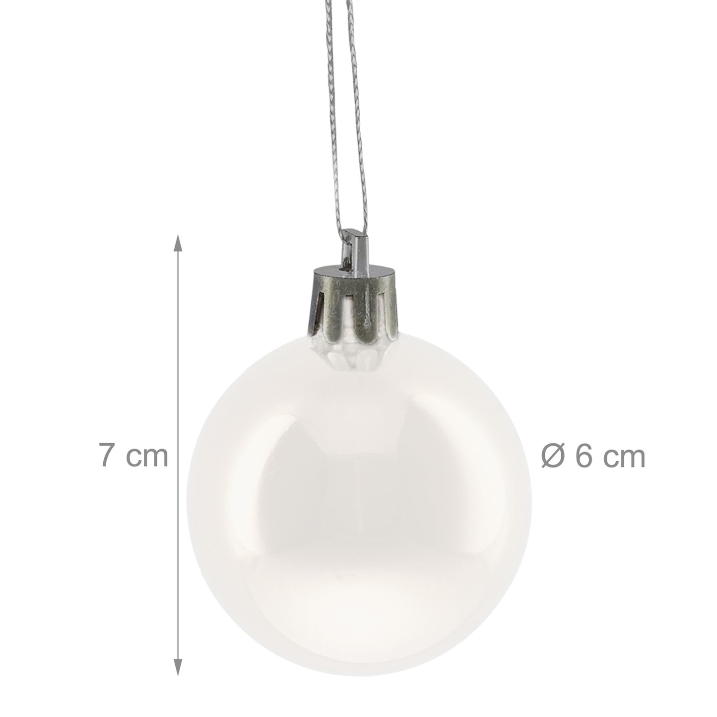 Christmas Tree Baubles Set, 50 Shiny Ornaments