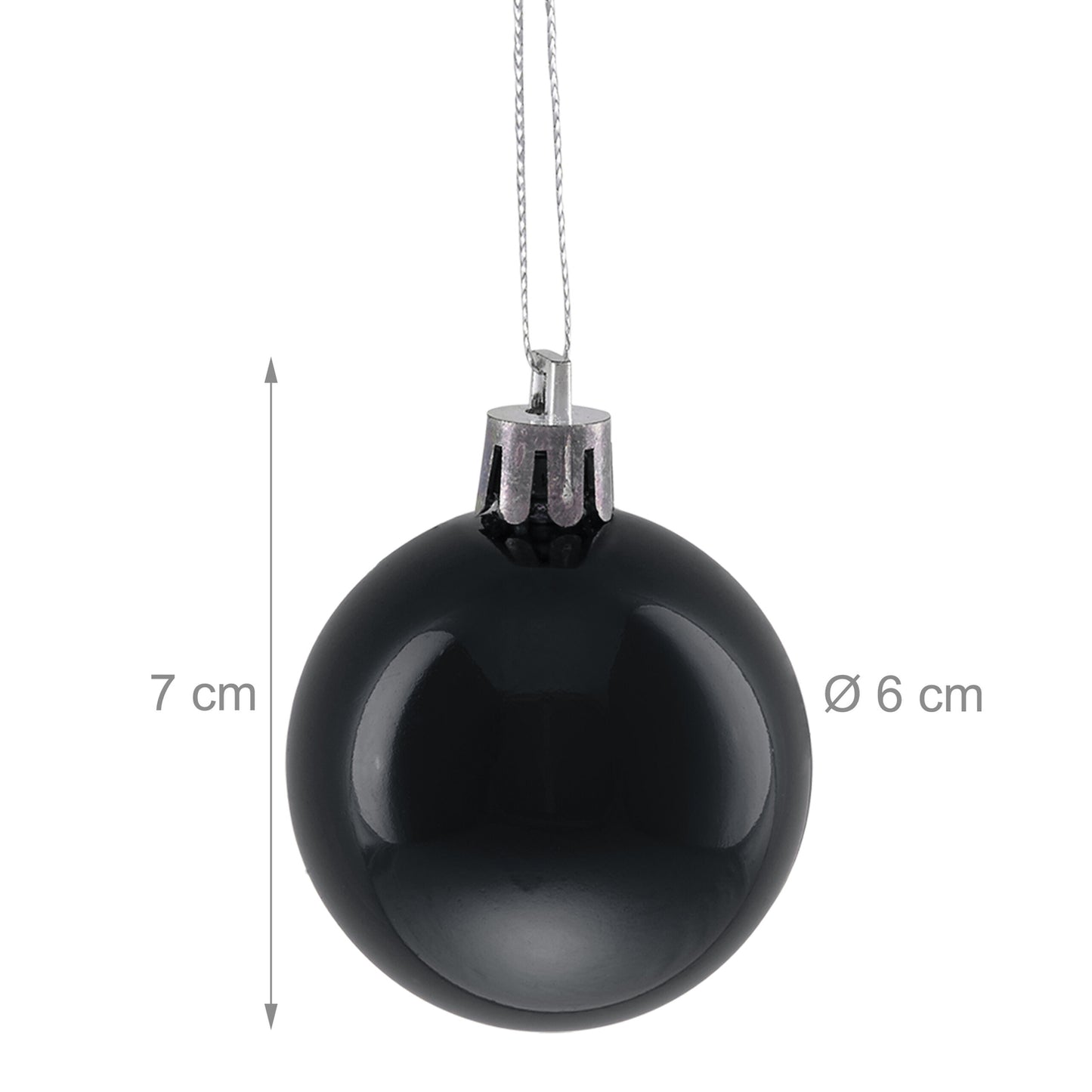 Christmas Tree Baubles Set, 50 Shiny Ornaments