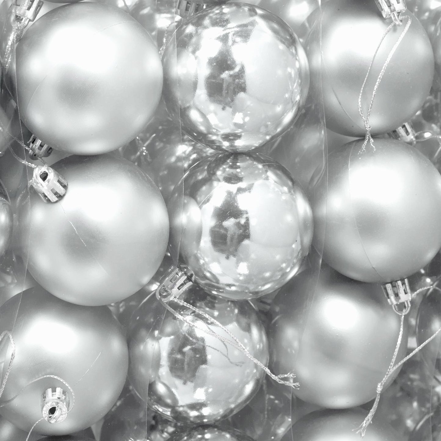 Christmas Tree Baubles Set, Matte & Glossy Finish, 100-Pack