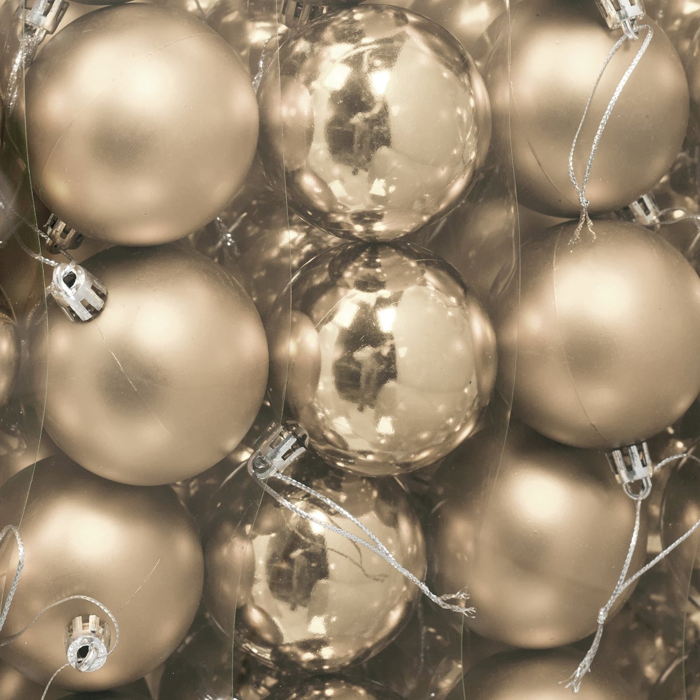 Christmas Tree Baubles Set, Matte & Glossy Finish, 100-Pack