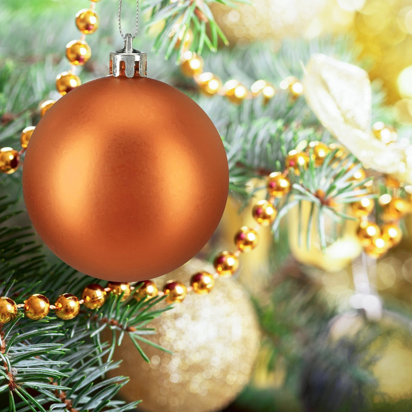 Christmas Tree Baubles Set, Matte/Shiny/Glitter Finish