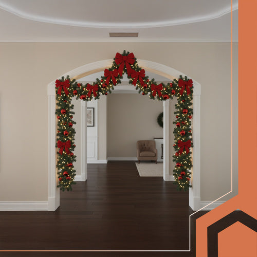 Christmas Tree Garland, 270cm PVC, Flexible & Durable