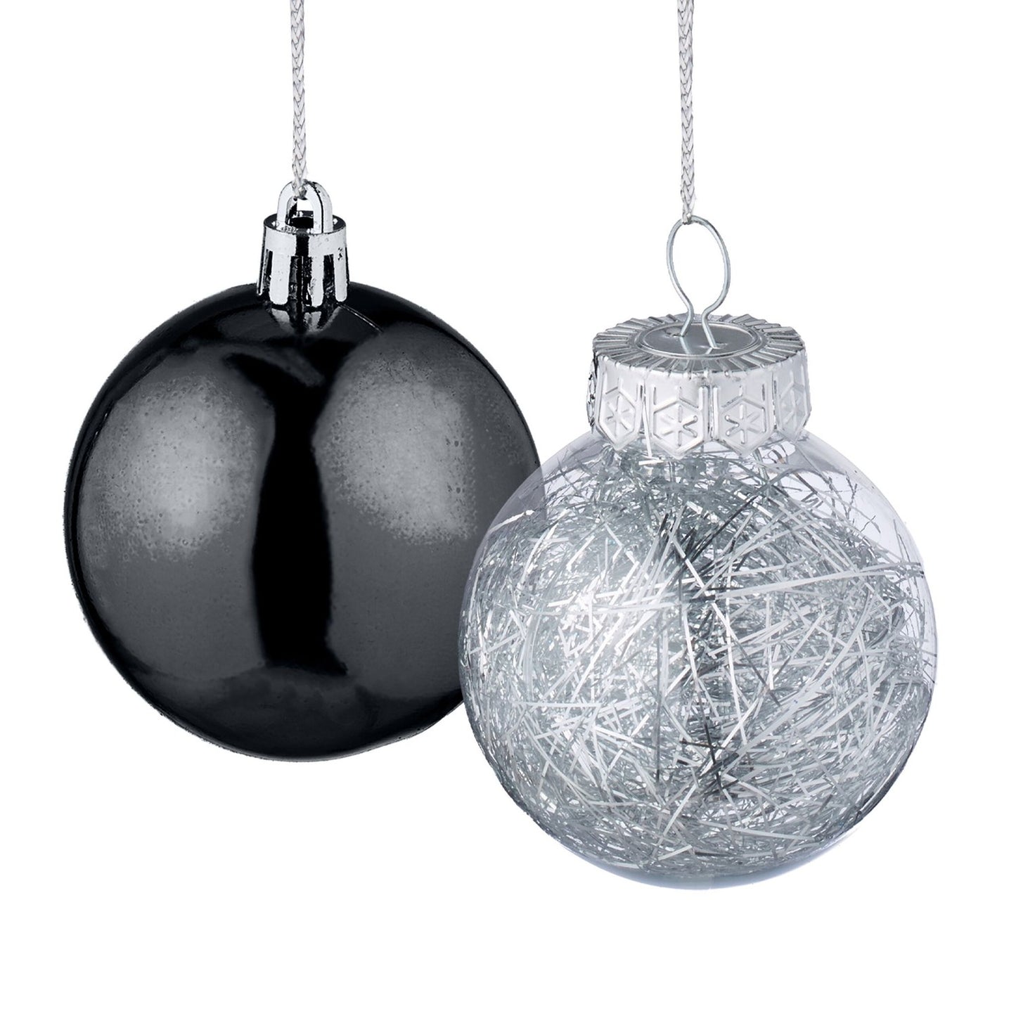 Christmas Tree Ornaments Set, 101 Plastic Baubles