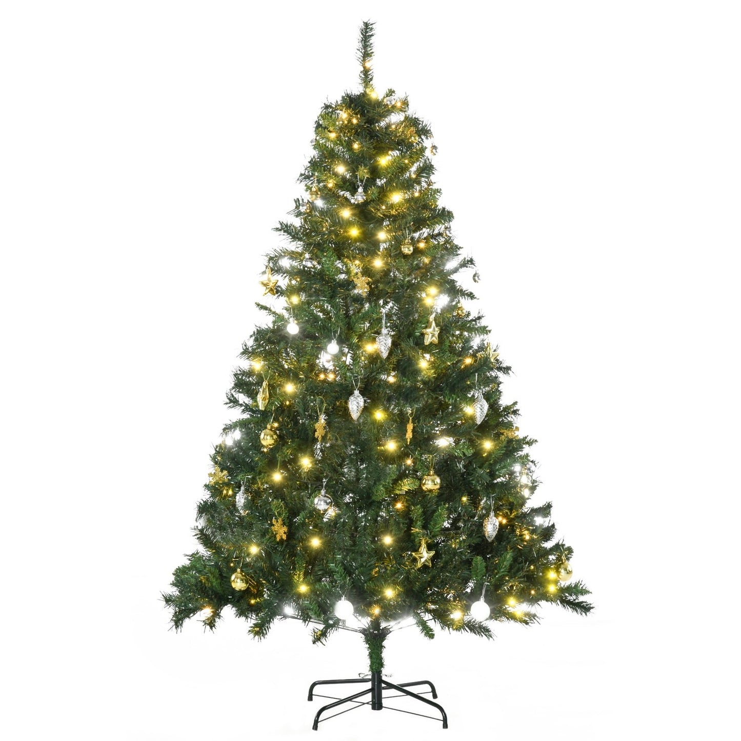 Christmas tree with 200 LED lights, 745 tips, 180cm