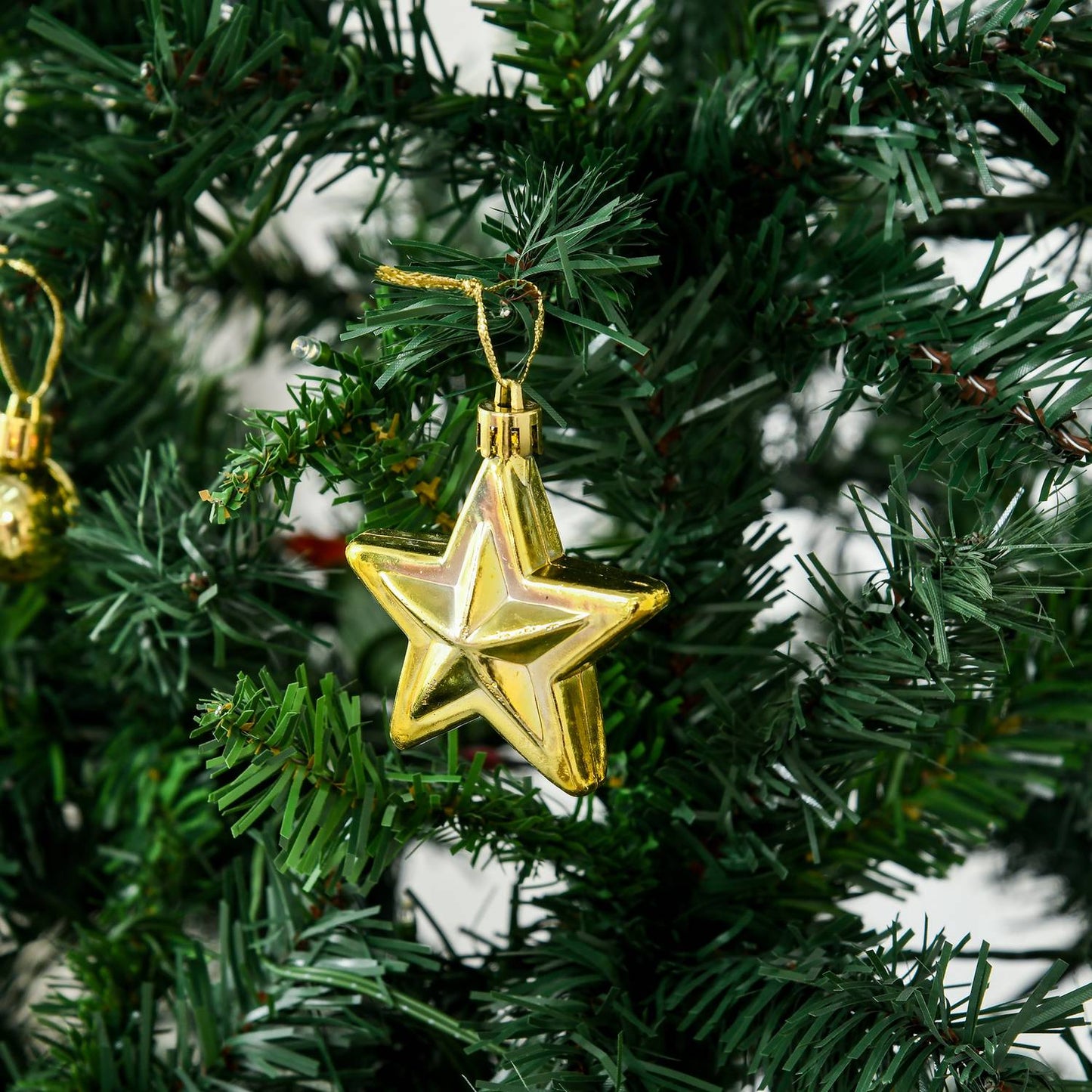 Christmas tree with 200 LED lights, 745 tips, 180cm