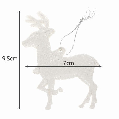 Christmas baubles - reindeer 9 pcs. Ruhhy 22517