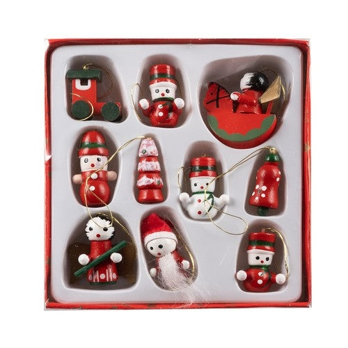 Christmas baubles/tree pendants 10 pcs. Ruhhy 22943