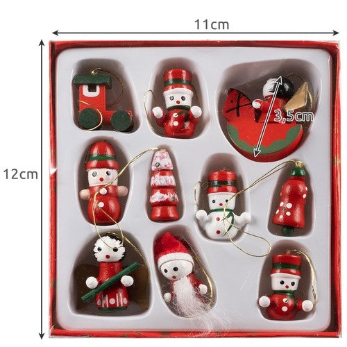 Christmas baubles/tree pendants 10 pcs. Ruhhy 22943