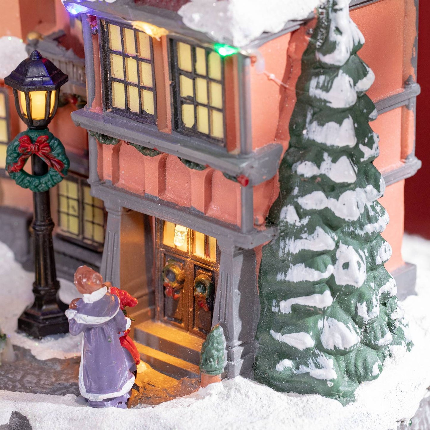 Animated Christmas indoor decoration with 22 LEDs, 38.5 cm