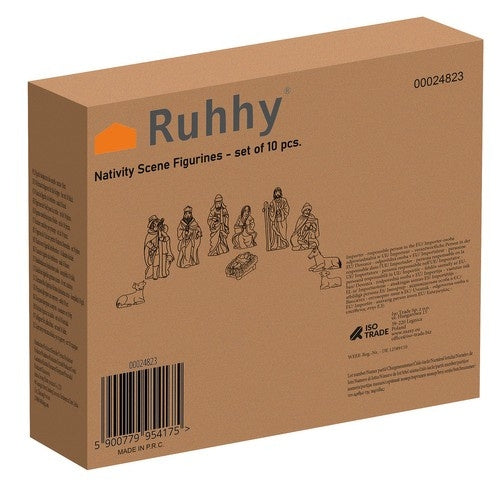 Christmas figurines for the nativity scene - set of 10 Ruhhy