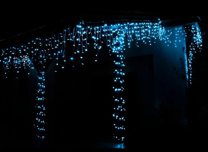 Christmas lights - icicles 300 LED cold white 31V