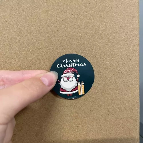 Christmas stickers - roll of 500 pcs. Ruhhy 22328