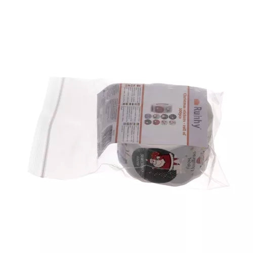 Christmas stickers - roll of 500 pcs. Ruhhy 22328