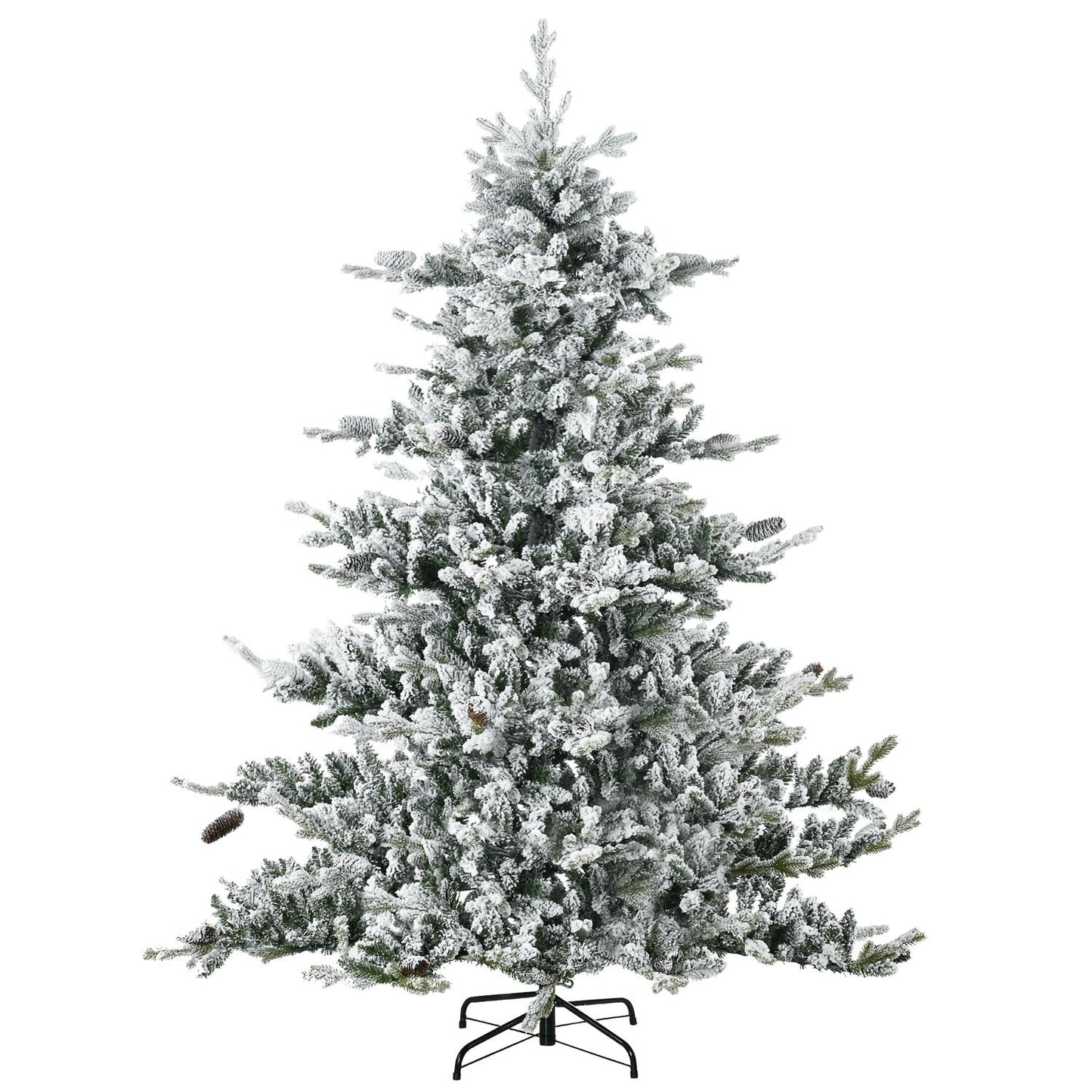 6ft Artificial Christmas Tree With Snow - 1471 Branch Tips