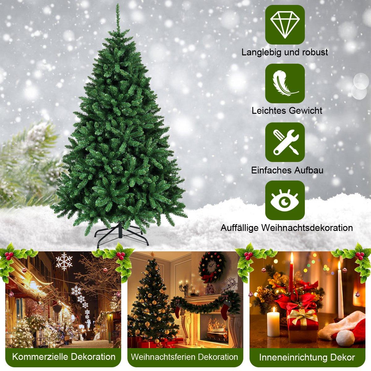 Christmas tree 183 cm artificial Christmas tree with foldable metal stand