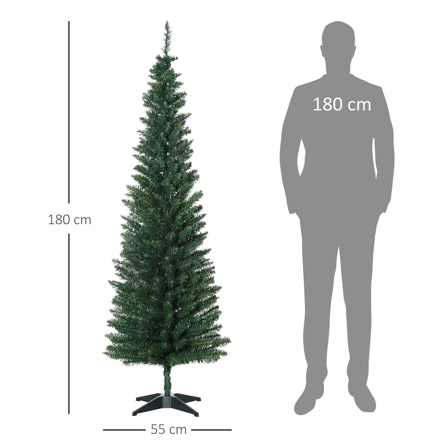 Green Christmas tree with 390 tips and robust stand