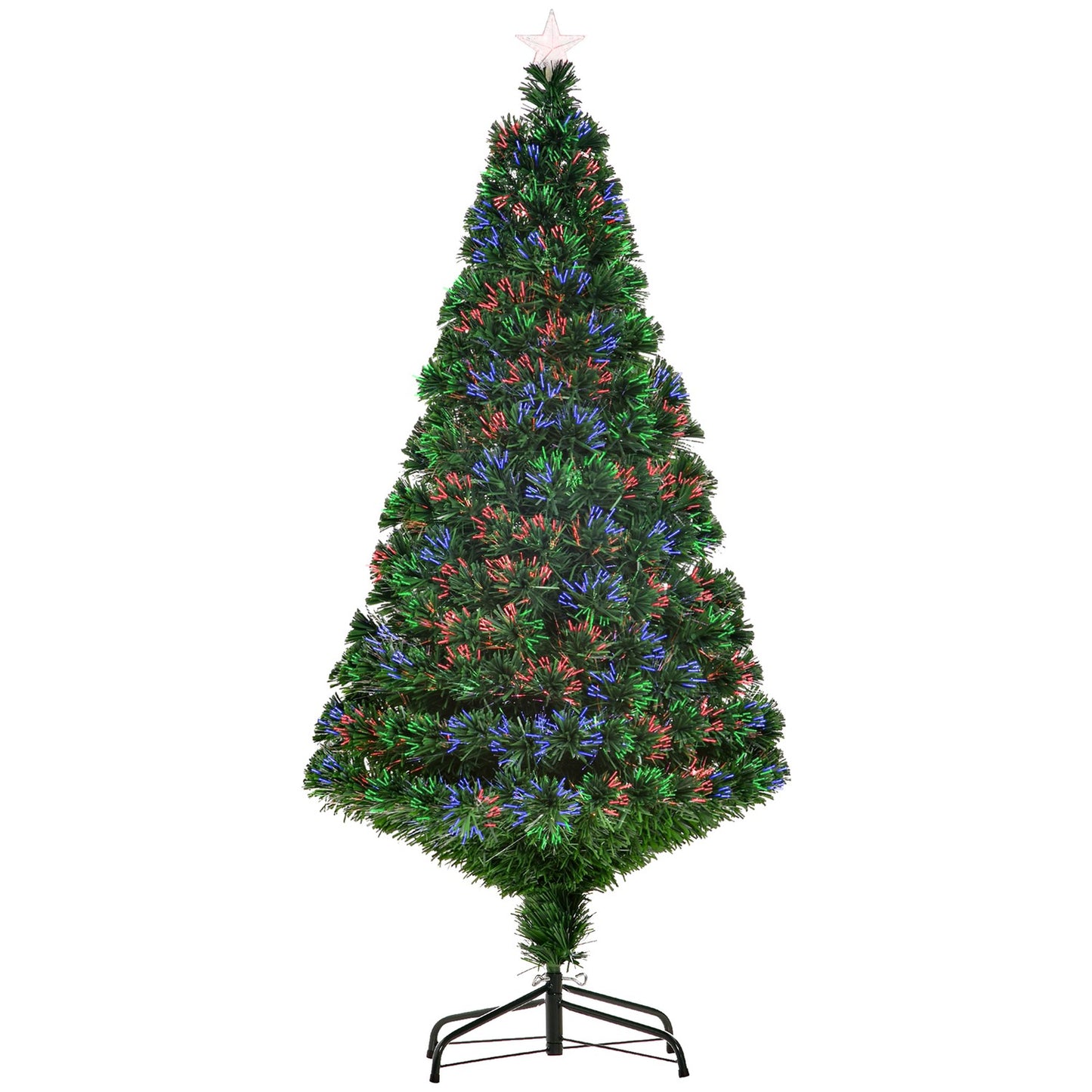 150 cm artificial Christmas tree with LED lights & metal stand