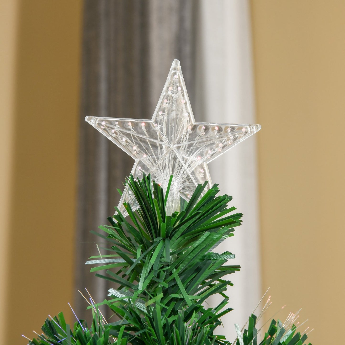150 cm artificial Christmas tree with LED lights & metal stand