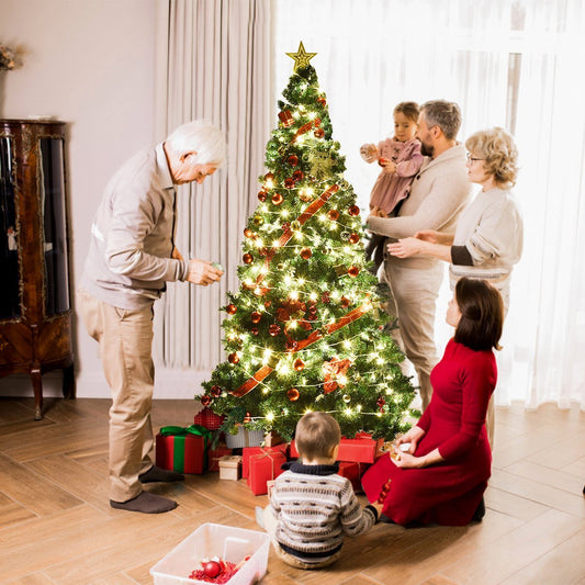Christmas tree artificial Christmas tree with metal stand 150-240 cm green-210 cm