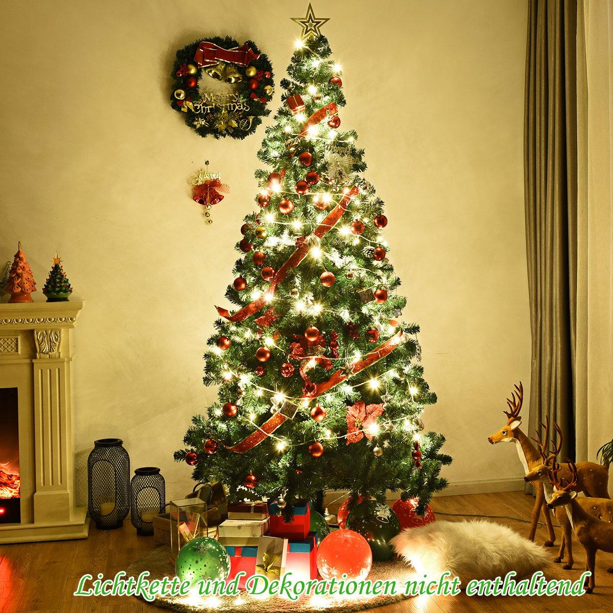 Christmas tree artificial Christmas tree with metal stand 150-240 cm green-210 cm