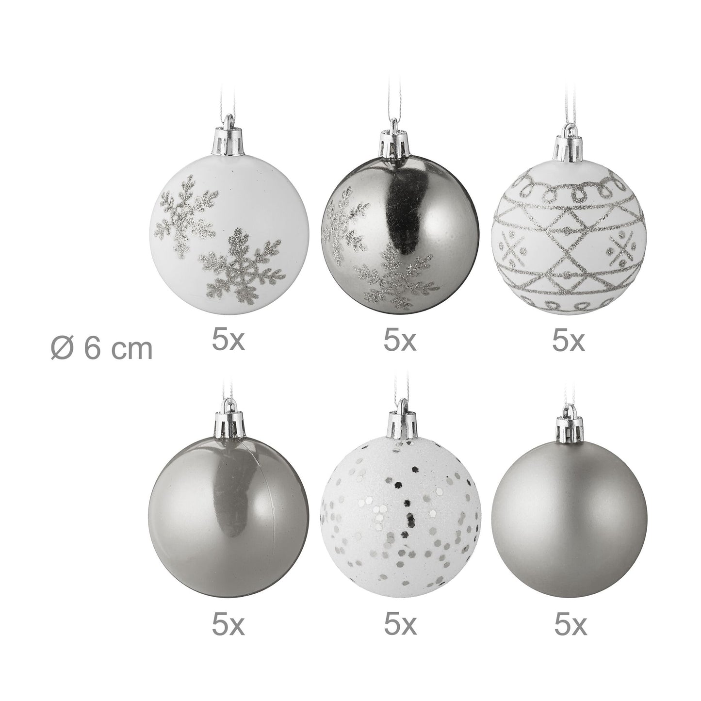 Christmas tree balls 30-pack