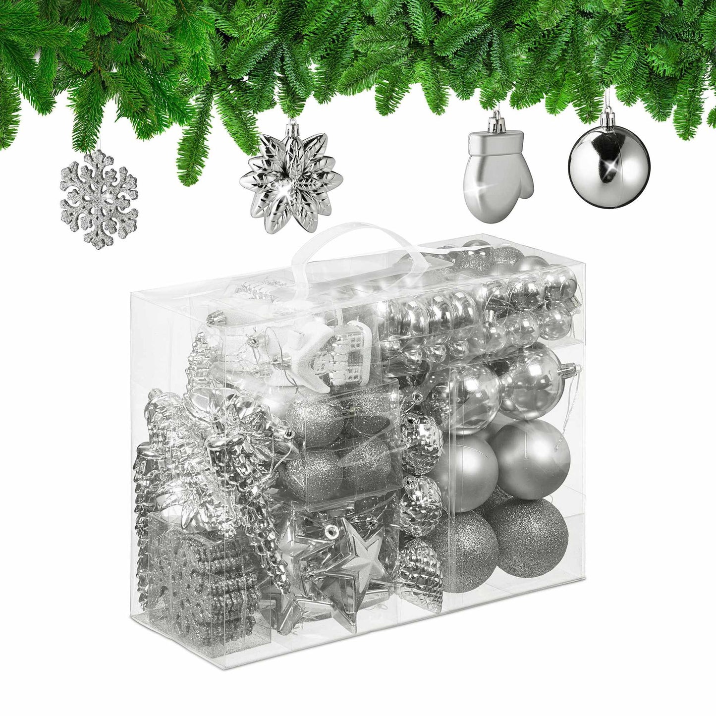Christmas tree balls in a pack of 100