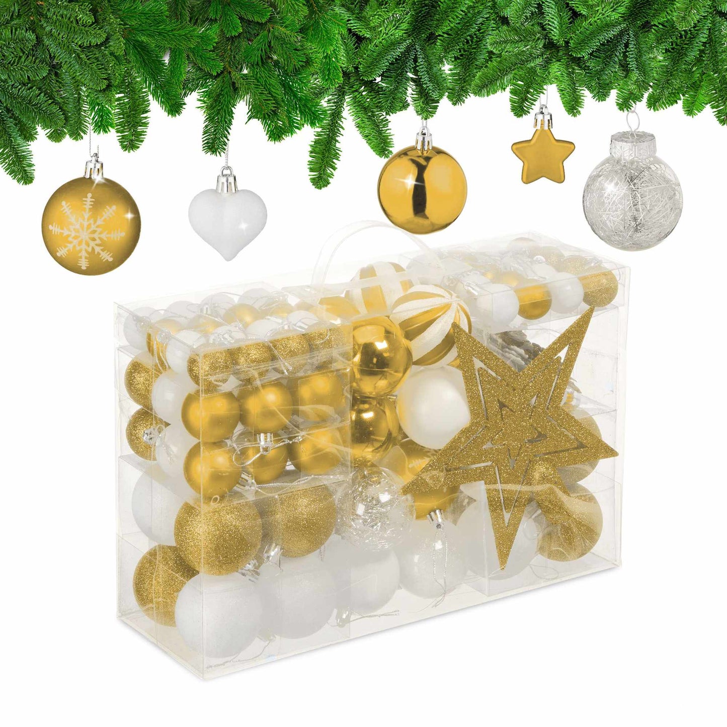 Christmas tree balls in a set of 101 pcs