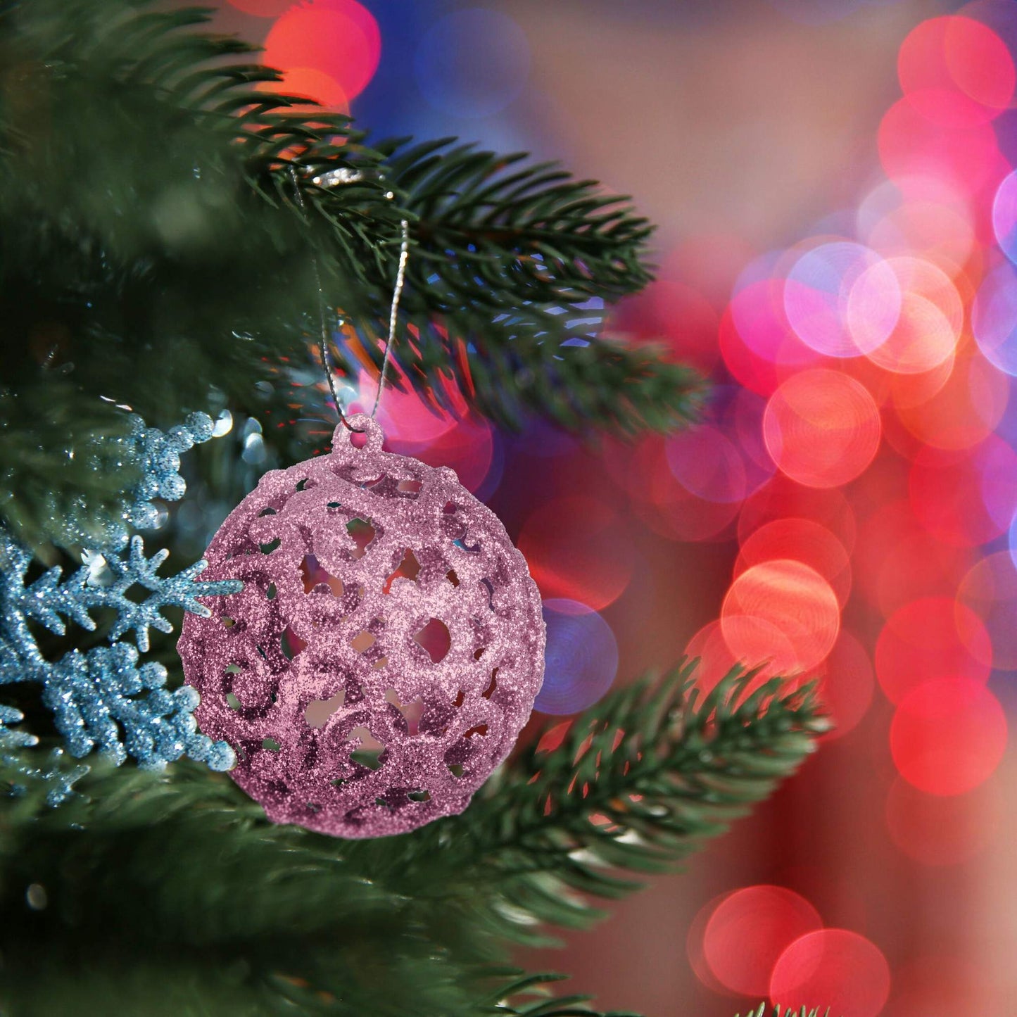 Christmas tree balls in a set of 150