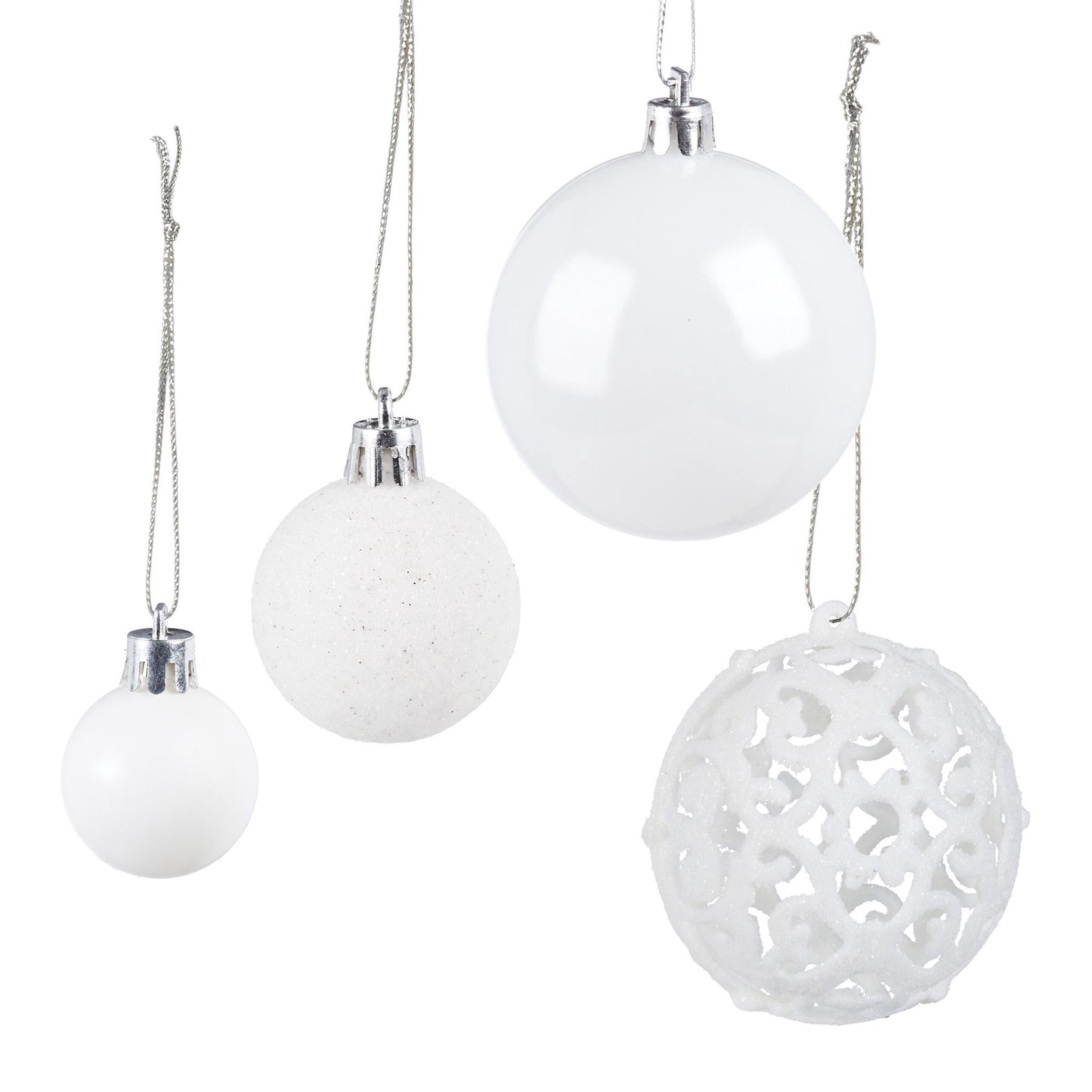 Christmas tree balls in a set of 150