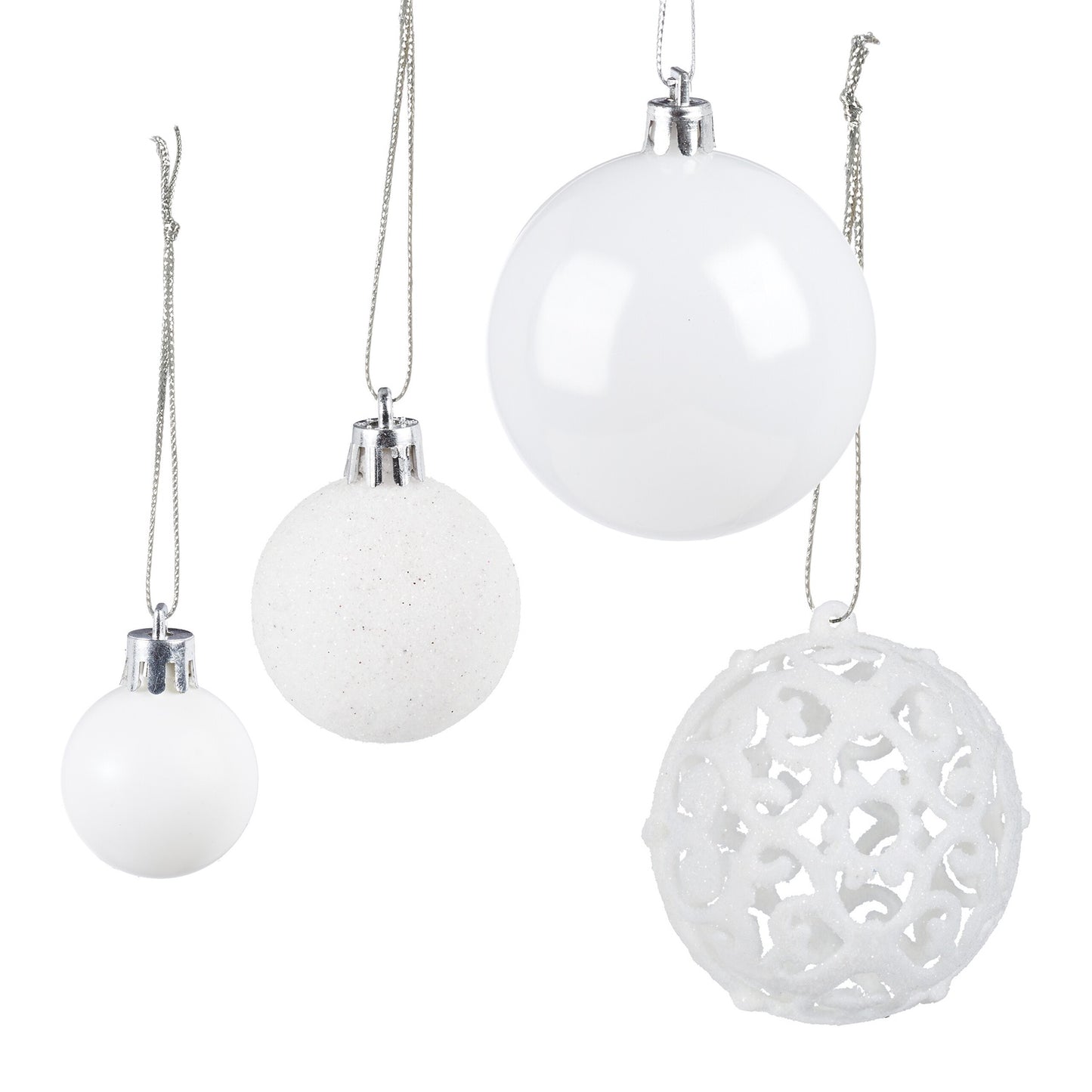Christmas tree balls in a set of 50