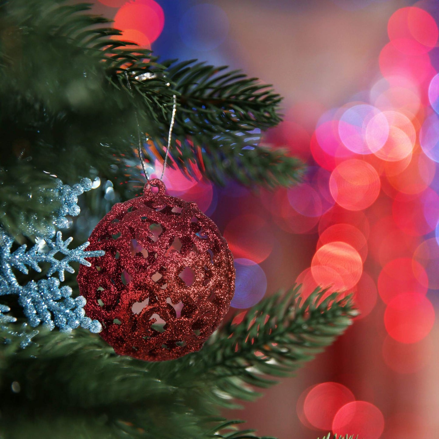 Christmas tree balls in a set of 50