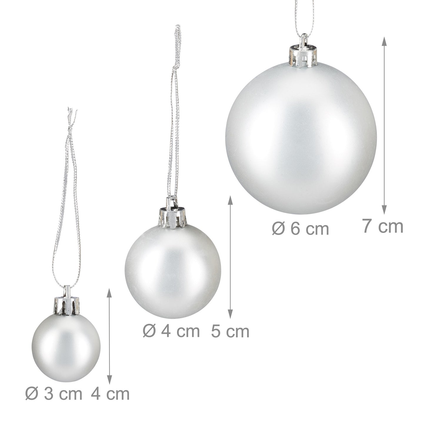 Christmas tree balls in sets of 100