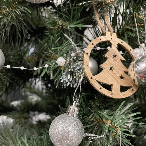 Christmas tree garland - pearls 5m Ruhhy 22499