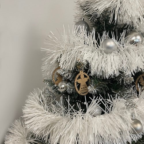 Christmas tree garland - white 6m Ruhhy 22307