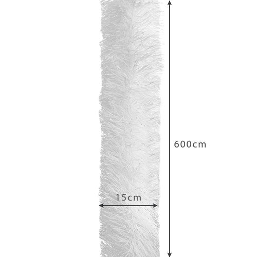 Christmas tree garland - white 6m Ruhhy 22307