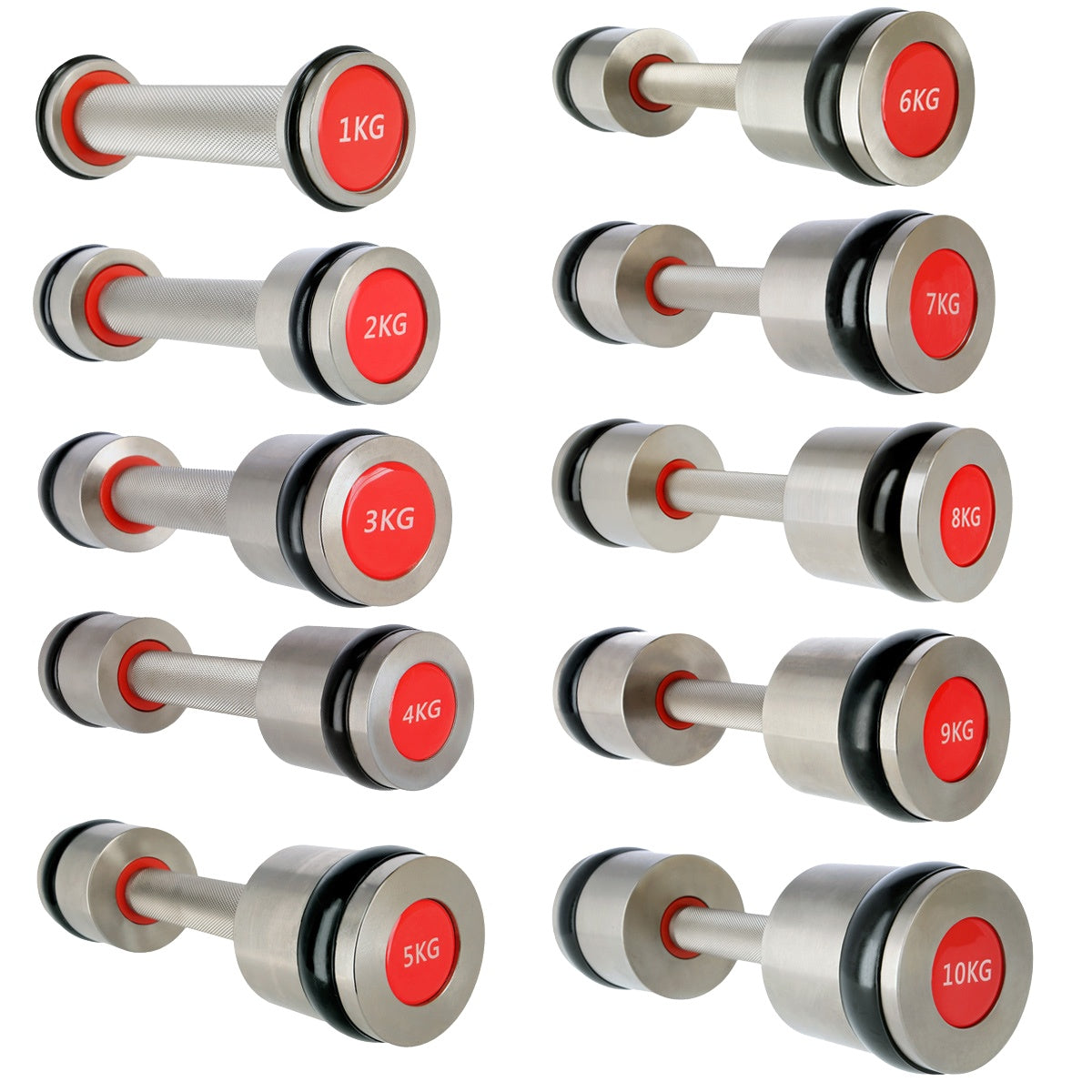 Chromed Dumbbell Set, 2 x 10 kg, Premium Quality