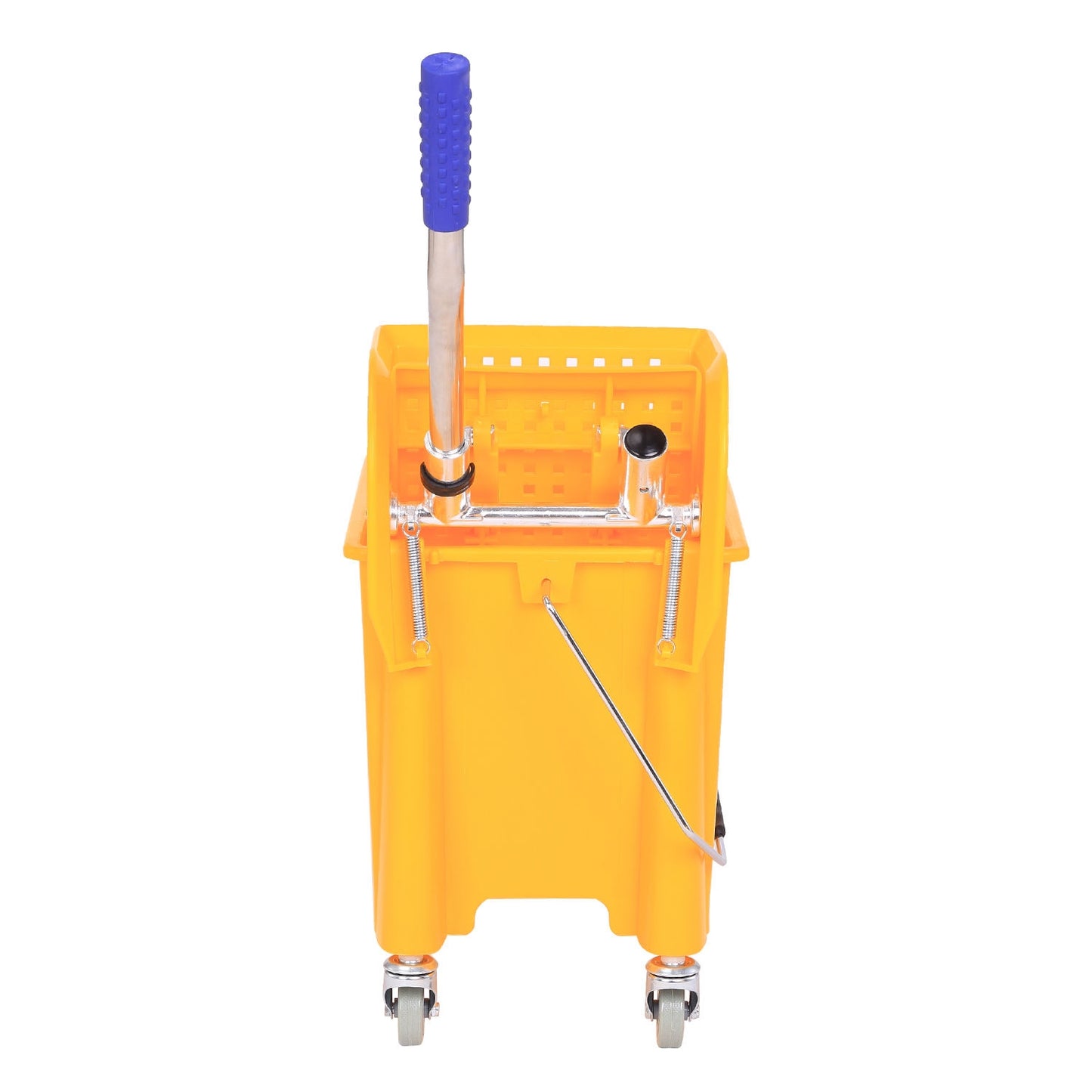 Mobile cleaning trolley – 20L, two chambers, yellow