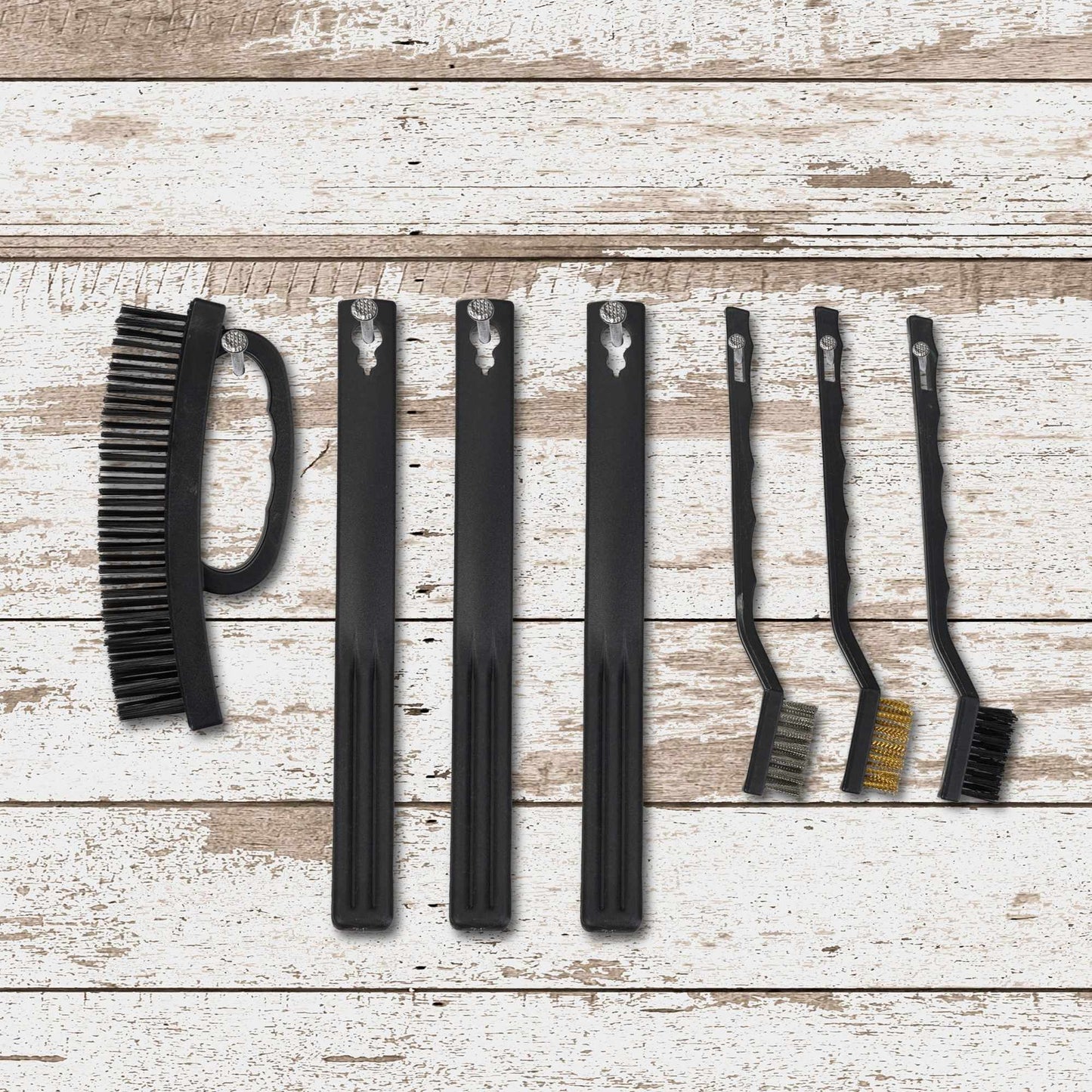 Cleaning brushes, 7 parts