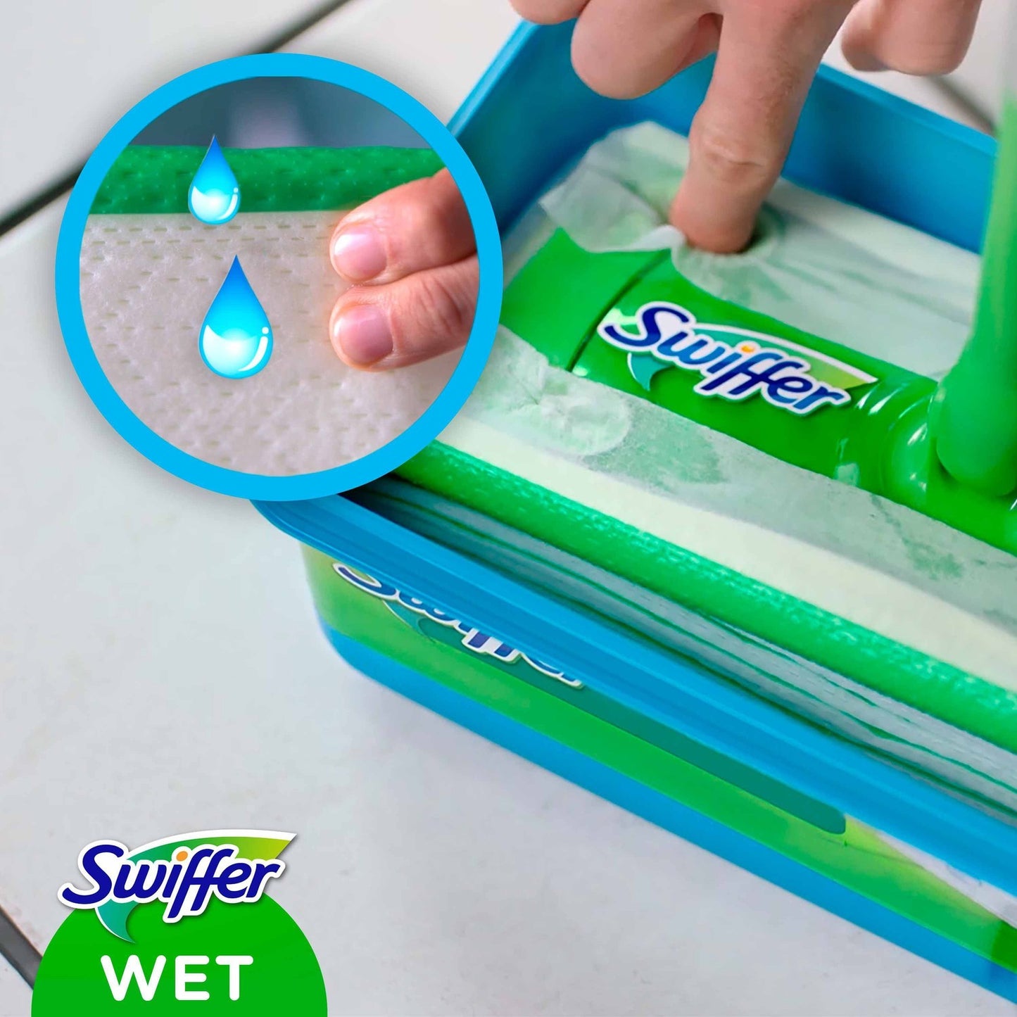Cleaning cloths for floors, 10 moist with citrus scent