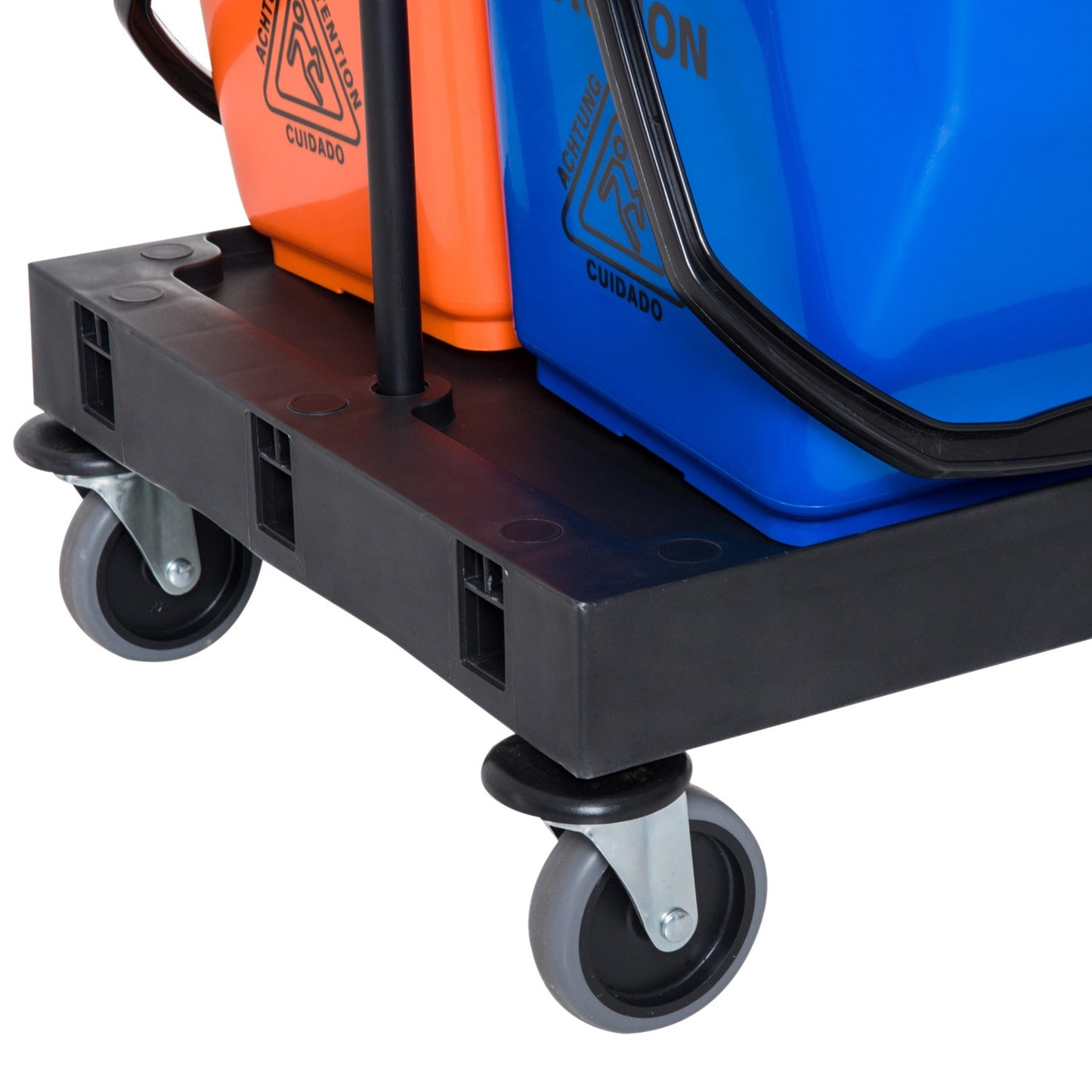 Cleaning trolley with 4 wheels - 111x63.3x103cm, Multicolor